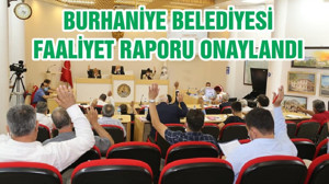 BURHANİYE BELEDİYESİ FAALİYET RAPORU ONAYLANDI