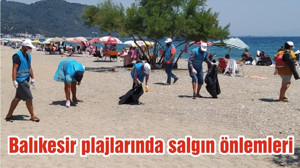 Balıkesir plajlarında salgın önlemleri