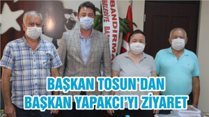 BELEDİYE BAŞKANI AV. TOLGA TOSUN, ERDEK BELEDİYE BAŞKANI HASAN YAPAKCI’YI MAKAMINDA ZİYARET ETTİ