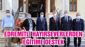 EDREMİTLİ HAYIRSEVERLERDEN EĞİTİME DESTEK
