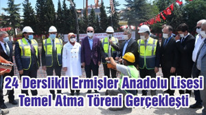 Balıkesir Valiliği Tarafından Protokolü İmzalanan 24 Derslikli Ermişler Anadolu Lisesi Temel Atma Töreni Gerçekleşti