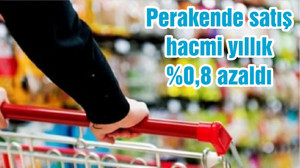 Perakende satış hacmi yıllık %0,8 azaldı