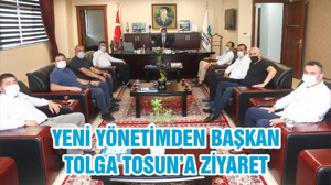 YENİ YÖNETİMDEN BAŞKAN TOLGA TOSUN’A ZİYARET