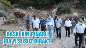 BASKİ BİN PINARLI İDA’YI SUSUZ BIRAKTI