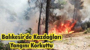 Balıkesir Kazdağları'nda ki Yangın Korkuttu