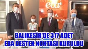 Balıkesir'de 317 adet EBA Destek Noktası Kuruldu