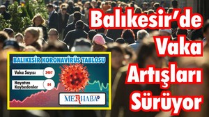 BALIKESİR'DE 25 EYLÜL KORONAVİRÜS TABLOSU