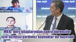 MEB, ders kitaplarından sonra öğrenciler için ücretsiz yardımcı kaynaklar da hazırladı