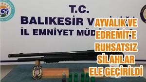 Ayvalık Ve Edremit’e Ruhsatsız Silahlar Ele Geçirildi