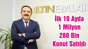İlk 10 Ayda 1 Milyon 280 Bin Konut Satıldı
