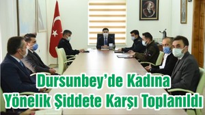 Dursunbey’de Kadına Yönelik Şiddete Karşı Toplanıldı