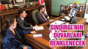 SINDIRGI’NIN DUVARLARI RENKLENECEK