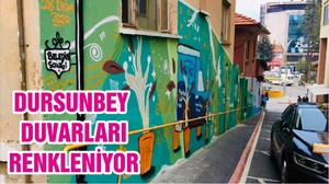 DURSUNBEY DUVARLARI RENKLENİYOR