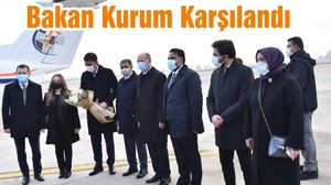 Bakan Kurum Havalimanında Karşılandı