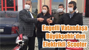 Engelli Vatandaşa Büyükşehir’den Elektrikli Scooter