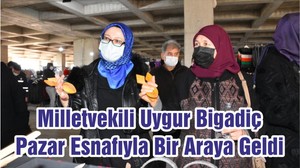 Milletvekili Uygur Bigadiç Pazar Esnafıyla Bir Araya Geldi