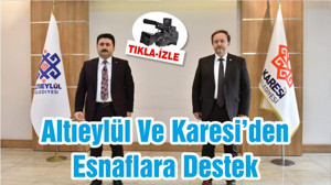 Altıeylül Ve Karesi’den Esnaflara Destek