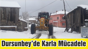 Dursunbey’de Karla Mücadele Sürüyor