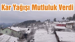 Kar Yağışı Mutluluk Verdi
