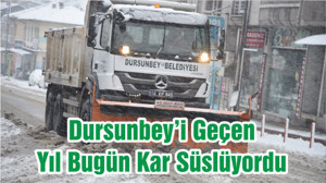 Dursunbey’i Geçen Yıl Bugün Kar Süslüyordu