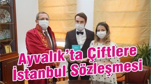 Ayvalık’ta Çiftlere İstanbul Sözleşmesi