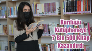 Kurduğu Kütüphaneye 7 Bin 500 Kitap Kazandırdı