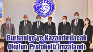 Burhaniye’ye Kazandırılacak Okulun Protokolü İmzalandı