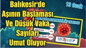 Balıkesir'de Aşının Başlaması Ve Düşük Vaka Sayıları Umut Oluyor