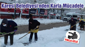 Karesi Belediyesi'nden Karla Mücadele