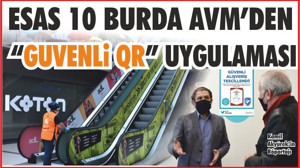 Esas 10 Burda AVM’den “Güvenli QR” Uygulaması