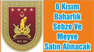 6 Kısım Baharlık Sebze Ve Meyve Satın Alınacaktır