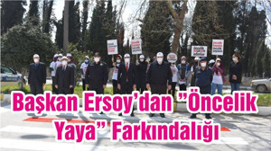 Başkan Ersoy’dan ”Öncelik Yaya” Farkındalığı