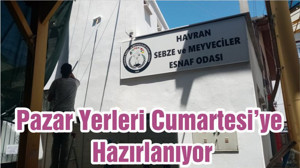 Pazar Yerleri Cumartesi’ye Hazırlanıyor