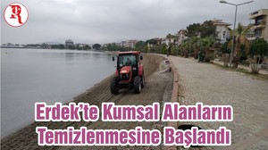 Erdek’te Kumsal Alanların Temizlenmesine Başlandı