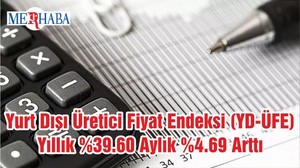 Yurt Dışı Üretici Fiyat Endeksi (YD-ÜFE) Yıllık %39.60 Aylık %4.69 Arttı