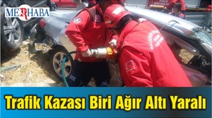 Balıkesir’de Trafik Kazası Biri Ağır Altı Yaralı