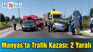 Manyas’ta Trafik Kazası: 2 Yaralı