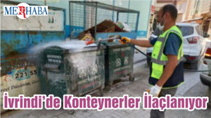 İvrindi’de Konteynerler İlaçlanıyor