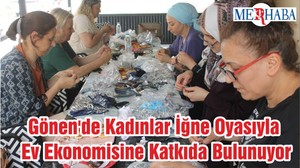 Gönen'de Kadınlar İğne Oyasıyla Ev Ekonomisine Katkıda Bulunuyor