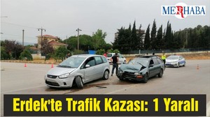Erdek'te Trafik Kazası: 1 Yaralı
