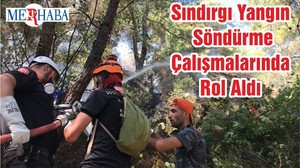 Sındırgı Yangın Söndürme Çalışmalarında Rol Aldı