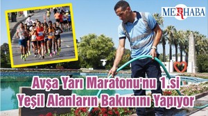 Avşa Yarı Maratonu'nu 1.si Yeşil Alanların Bakımını Yapıyor