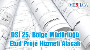 DSİ 25. Bölge Müdürlüğü Etüd Proje Hizmeti Alacak