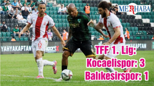 TFF 1. Lig: Kocaelispor: 3 - Balıkesirspor: 1