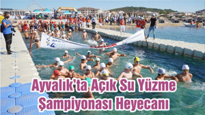 Ayvalık’ta Açık Su Yüzme Şampiyonası Heyecanı