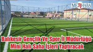 Balıkesir Gençlik Ve Spor İl Müdürlüğü Mini Halı Saha İşleri Yaptıracak