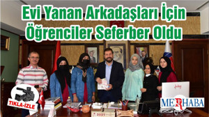 Evi Yanan Arkadaşları İçin Öğrenciler Seferber Oldu