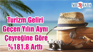 Turizm Geliri Geçen Yılın Aynı Çeyreğine Göre %181.8 Arttı