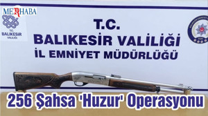 Balıkesir'de 256 Şahsa 'Huzur' Operasyonu
