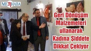 Geri Dönüşüm Malzemeleri Kullanarak Kadına Şiddete Dikkat Çekiyor